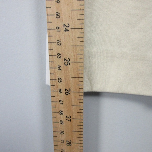 Theory Yoke Pant Bistretch Pull On Straight Leg Pants Trouser Women 4 Ivory 350 - Picture 9 of 10